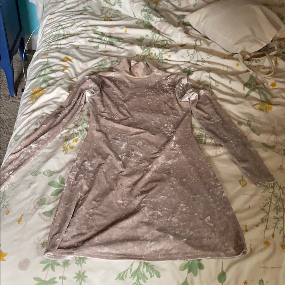 crushed velvet dress